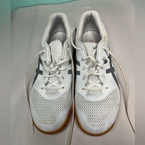 Asics White and Black Athletic Shoes